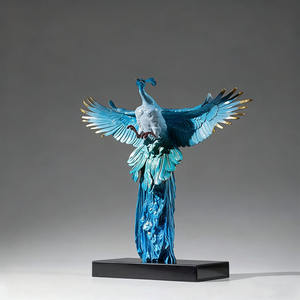 Sculptures et objets d'artisanat en bronze <span class=keywords><strong>de</strong></span> phénix d'intérieur, avec technique <span class=keywords><strong>de</strong></span> moulage et thème mascotte - Product Image 3