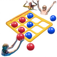 Jeu de lancer gonflable en PVC pour piscine extérieure, idéal pour les fêtes et le plaisir aquatique – Cadeau parfait