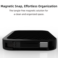 240W PD 48V5A Câble USB C Cordon de données tressé rétractable 1 mètre Charge haute vitesse