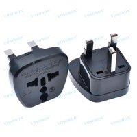Adaptateur de prise de voyage universel CN AU EU US vers Royaume-Uni, Arabie Saoudite, Singapour, Hong Kong, convertisseur de courant électrique AC, type de prise G 13a