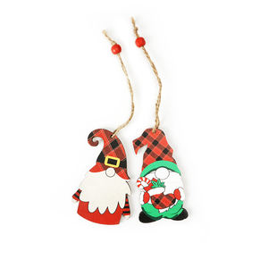 2 Piezas de Adornos Navideños de <span class=keywords><strong>Gnomo</strong></span> de Dibujos Animados, Diseño Moderno, 2.4x3.8 Pulgadas, Tablero Compuesto Ecológico y Duradero, Decoraciones Colgantes de Fábrica - Product Image 6