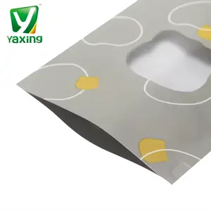 Venta caliente bolsa vertical personalizada papel de aluminio plástico Mylar cremallera ziplock bolsa comida bolsa tuerca aperitivos