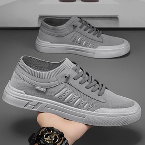 New Men's Mesh Upper Lace-Up Lighted Foam Lining All Seasons Autumn Spring Sports Casual Sneakers - Product Image 4