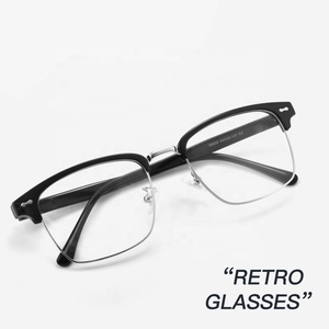 إطار أسيتات عتيق رائج جديد + مشهد معدني مع دعم للأنف للنساء - Product Image 2