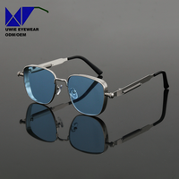 Lunettes de soleil carrées personnalisées OEM PC, taille 53-18-132, monture de lunettes UV400 polarisées pour adultes unisexes, 10+ ans d'expérience