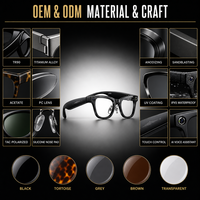 Lunettes intelligentes IA avec caméra HD 20MP, enregistrement vidéo, transmission Wi-Fi, traduction en temps réel, casque portable intelligent