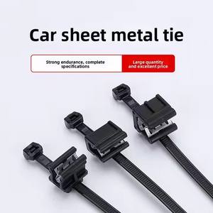 UL Protected Nylon 66 4,8mm 200mm Self Lock Zip Ties Black <span class=keywords><strong>EC4</strong></span> Edge Clip Cable Ties 1-3mm Panel - Product Image 4