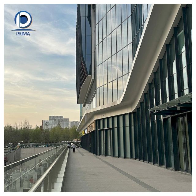 High End Aluminum Glass Curtain Wall Systems for Commercial Architecture Aluminum Glass Curtain Wall Products