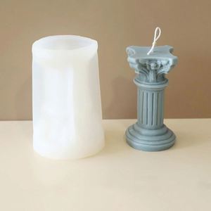 Moule en silicone pour bougies, style européen rétro, colonne romaine, pour la fabrication de bougies, de savons et de créations en plâtre, idéal pour la décoration et les cadeaux. - Product Image 5