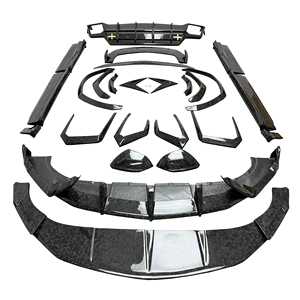 Kits de Carrocería de Fibra de Carbono Forjada Estilo Topcar para Lambo URUS 2018-2019, Difusor Delantero de Carbono, Alerón Trasero, Parachoques, Faldones Laterales - Product Image 1