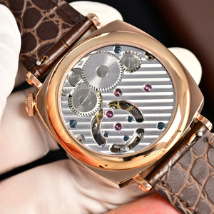 Top Selling Men's Luxury Dress <b>Watch</b> High Quality Retro Cushion Case Tourbillon Wristwatch - Product Image 6