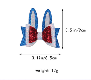 Nuevo Clip para el Cabello con Orejas de Conejo de Pascua de 3.1 Pulgadas, Accesorio para el Cabello para Fiestas, Horquilla para Niñas Pequeñas y Niños - Product Image 6