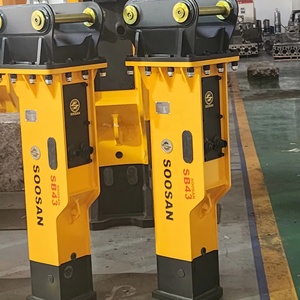 Casseur hydraulique de type boîte SB43 avec moteur et moteur pour excavatrices de 6 à 9 tonnes, garantie 1 an, emballage en caisse en bois, burin de 75 mm - Product Image 1