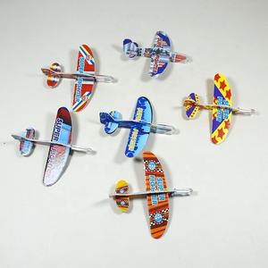 Foam Flying Glider Toy Günstige Großhandel Kunststoff Flugzeug Launcher Kinder Spielzeug Flugzeug für Party Favor Toys