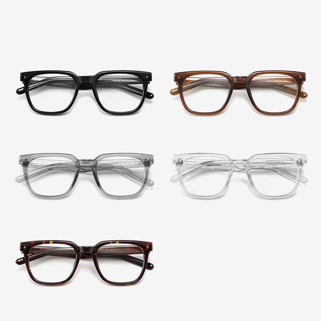 Mens Vintage Eyewear Women Glass Eye Black Optical Frame Glasses Fashion Acetate High Quality Acetate Optical Frames Gafas