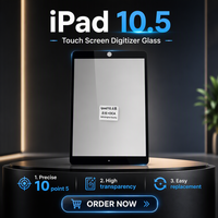 Verre tactile OCA pour iPad Pro 10,5 pouces, remplacement d'écran, panneau avant en verre, OCA préinstallé, HD clair, 100 % testé