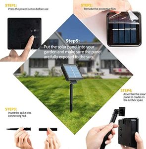 Guirlande <span class=keywords><strong>solaire</strong></span> à 100 LED en cuivre pour extérieur, éclairage <span class=keywords><strong>de</strong></span> jardin <span class=keywords><strong>solaire</strong></span> étanche pour patio, arbre, mariage, Noël - Product Image 6