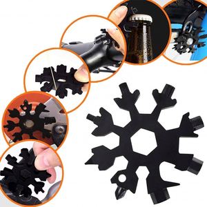 Mini Llave Inglesa Multiusos de Metal con Diseño de Copo de Nieve, 18 en 1, Herramienta Multiusos para Navidad, Camping, Bicicleta, para Hombre - Product Image 3