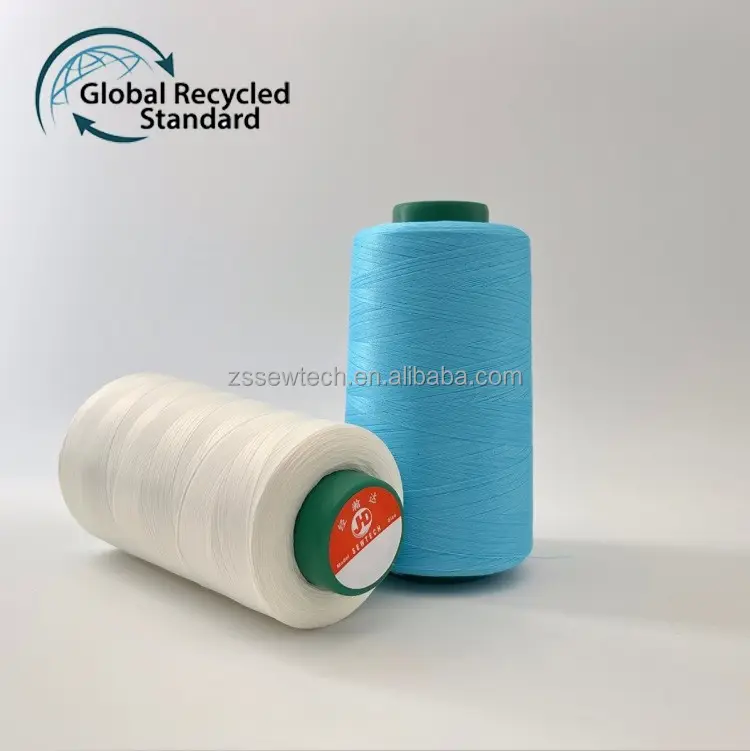 100 riciclato GRS filo per cucire riciclato poliestere 40/2 SpunPoly 4000Y per macchina da cucire industriale