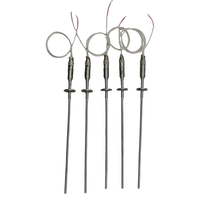 Sonda RTD PRT Industrial de Alta Precisión de 4 Hilos, Cable de Conexión, Estándar de Referencia de Temperatura de Respuesta Rápida, OEM, Acero Inoxidable, IP65