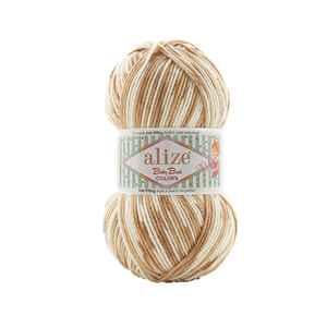 Alize Baby Best Color 8038-Brown Premium <b>Blended</b> <b>Yarn</b> Product - Product Image 1