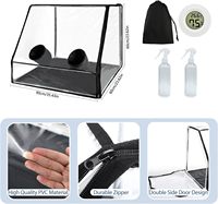 Boîte à air stérile professionnelle pour champignons (SAB) – Tente de mycologie transparente pliable pour environnement stérile et inoculation
