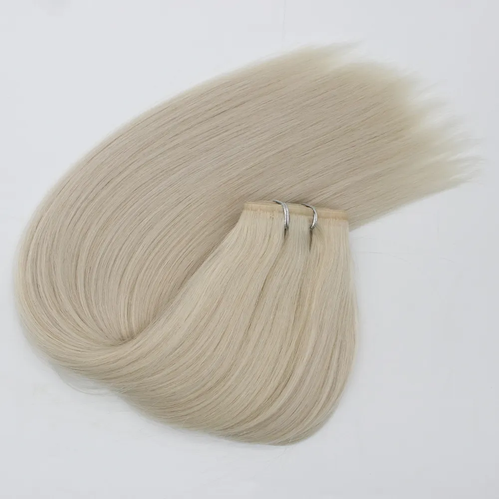 Fangcun Thick Human Hair Extention Clip Ins 100% Invisible Seamless Remy Clip In Hair Extension