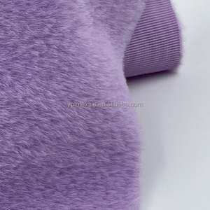 Tùy Chỉnh Chất Lượng Cao 100% Polyester Giả Thỏ Lông Thú Vải Dày Sang Trọng Cho Ném Chăn Đồ Chơi Sang Trọng - Product Image 6