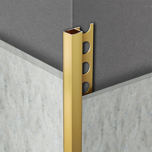 Embellecedor de azulejo de aluminio personalizado, forma de L, borde cuadrado, decoración interior, perfiles de <span class=keywords><strong>esquina</strong></span> de Metal, accesorios de <span class=keywords><strong>azulejos</strong></span> - Product Image 2