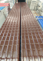Teja de PVC Moderna y Resistente, Lámina Impermeable para Techos, Material de Construcción con Aislamiento Térmico para Fábricas y Almacenes