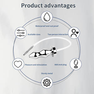 FRRK 304 Plug Anal en acier inoxydable avec bâton d'oeil de cheval SM jouet <span class=keywords><strong>sexuel</strong></span> étanche pour rapports sexuels anaux pour homme - Product Image 5