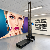Mesin Cetak Dinding 3D Vertikal Otomatis HD 2026 untuk Pengecatan Dinding dengan Tinta UV Presisi Tinggi Indoor Outdoor DX7