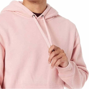 Sweat à capuche pour homme de couleur rose, coupe classique, 100% coton, vêtement décontracté pour l'automne, séchage rapide, respirant, respectueux de l'environnement, sweat à capuche pour homme - Product Image 5