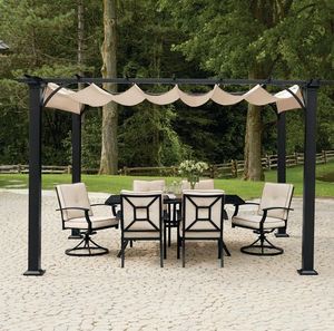 Auvent <span class=keywords><strong>de</strong></span> toit coulissant Portable, Pergola en Aluminium, vergers avec auvent automatique - Product Image 2
