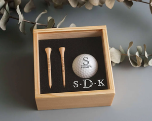 Coffret cadeau de golf <span class=keywords><strong>en</strong></span> <span class=keywords><strong>bois</strong></span> pour golfeur coffret cadeau de golf personnalisé avec balles de golf tees anniversaire couvercle acrylique boîte souvenir <span class=keywords><strong>en</strong></span> <span class=keywords><strong>bois</strong></span> - Product Image 2