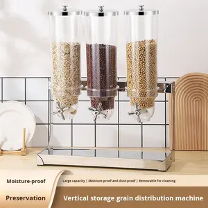 Ticari otel ve restoran paslanmaz çelik depolama kova büfe tahıl dağıtıcı & kahve çekirdeği ölçüm tahıl distribütörü - Product Image 2