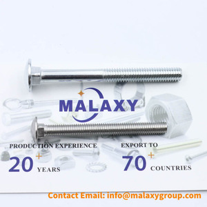 MALAXY Gros Stock Gb12 Grande Tête Plate Demi-Tête Vis Fer Galvanisé Boulons de Transport pour Pont Rack Étagère Matériau en Acier - Product Image 4