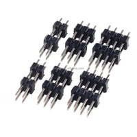 Jingmaoyuan – Connecteur à double rangée de broches à espacement de 2,54 mm, 2x2/3/4/5/6/7/8/10/20/40 broches, insertion droite, broches en cuivre pour module humidificateur