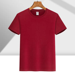 T-shirt personnalisé en coton pur à manches courtes, couleur unie, vêtements de loisirs, t-shirt promotionnel pour la cohésion d'équipe H09-T200 - Product Image 2