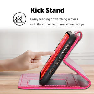 Étuis de téléphone portable en cuir PU brillant pour Samsung S24 A35 Noble luxe antichoc Refro portefeuille sac 15 Plus <span class=keywords><strong>14</strong></span> 13 12 11 <span class=keywords><strong>Pro</strong></span> <span class=keywords><strong>Max</strong></span> - Product Image 4