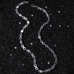 Collar de Cadena con Diseño Geométrico Simple, Chapado en Oro y Plata, Estilo Hiphop, para Hombre, Joyería de Moda, Venta Caliente 2026 - Product Image 4