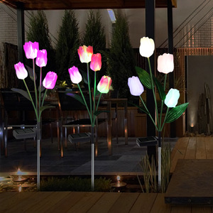 Luces Solares para Jardín con Forma de Tulipán, LED, Resistentes al Agua, Decorativas para Patio y Césped - Product Image 2