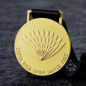 Médaille personnalisée du Marathon Swim Club en alliage de zinc, or <span class=keywords><strong>mat</strong></span>, médailles de finition surélevées en 3D - Product Image 5