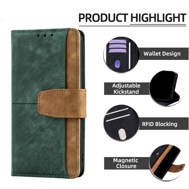 Lichicase Magnetic Leather Flip Wallet Phone Case Cover for Moto Edge 70 Max Edge 70 Pro Credit Card Holder Shell
