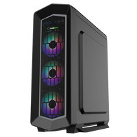 Boitier pour ordinateur gamer gamer emax Asgard, tour de pc avec Fans RGB, synchronisation ARUA, panneau avant à maille complète, flux d'air amélioré