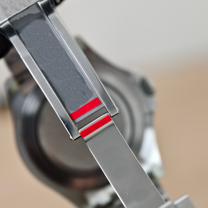 Reloj mecánico de lujo con bisel negro de material de titanio, reloj informal impermeable para hombre, reloj de acero inoxidable de cuerda automática - Product Image 4