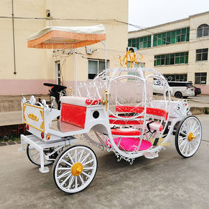 Chariot de princesse Cendrillon style citrouille, transport spécial pour mariages - Product Image 2