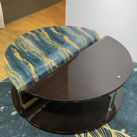 Table basse moderne de luxe sur mesure, design créatif de table basse à motifs, pour la maison, l'hôtel, la table à thé, le salon
