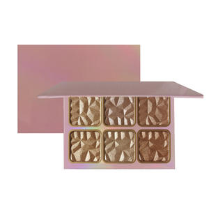 Palette Illuminante Private Label in Polvere Pressata a 6 Colori per Viso e Corpo, Makeup Scintillante per Pelli Scure - Product Image 6