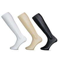Modèle de jambe de mannequin en plastique, forme de jambe artificielle pour l'affichage en vitrine de bas longs et chaussettes, directement de l'usine